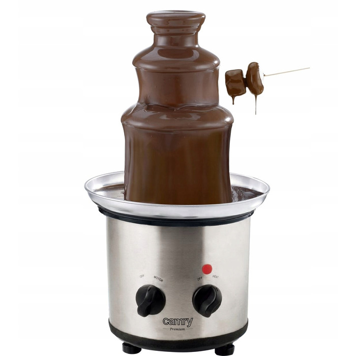 Домашній шоколадний фонтан на 3 яруси для fondue, 320 Вт