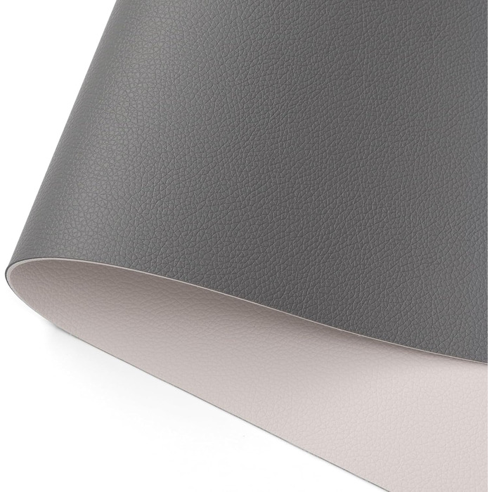 Підкладка для столу двостороння антиковзаюча, килимок для миші та ноутбука, офісний аксесуар, штучна шкіра, 40 x 80 см (сірий, салатовий)