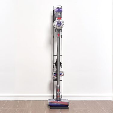 Стійка для бездротового пилососа Dyson V6 V7 V8 V10 V11 V15 з 4 гаками, чорна - VEVOR
