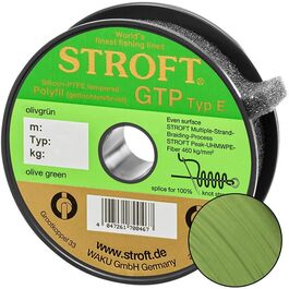 Плетена волосінь WAKU Stroft GTP Typ E, оливкова, 125 м