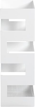HAKU Modern White Metal Umbrella Stand - 16x48x16 cm - Stylish Home Decor