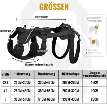 Шлейка для собак OneTigris Hopper для підтримки та реабілітації, чорна, XS (3-5 кг)