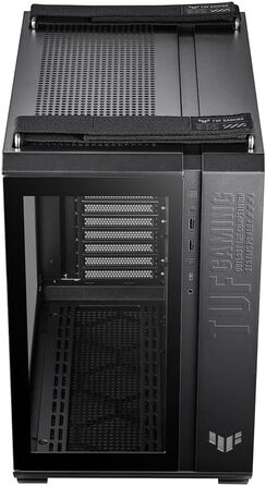 Корпус ПК ASUS TUF Gaming GT502 PLUS TG Black: двокамерний, підтримка 360mm радіаторів, ATX