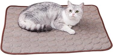 Самостійно охолоджуючий килимок для собак 150x100 см | Килимок-охолодження для собак та котів | Літній килимок для собак, котів | Самостійно охолоджуючий килимок для тварин | XXL, темно-коричневий