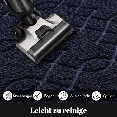 Килимок для дому та вулиці Yimobra, миючий, вологостійкий, 92 x 61 см, блакитний