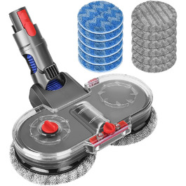 Насадка для миття підлоги DrRobor для Dyson V12 Detect Slim, з'ємний бак для води та 12 миючих моп