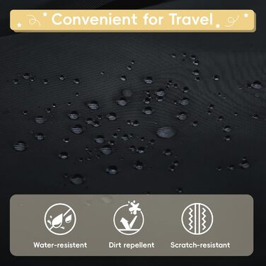 Рюкзак Tanou для школи, 30L, нейлон, для дівчаток 3-9 класів, з тролейовою петлею та брелоком, чорний