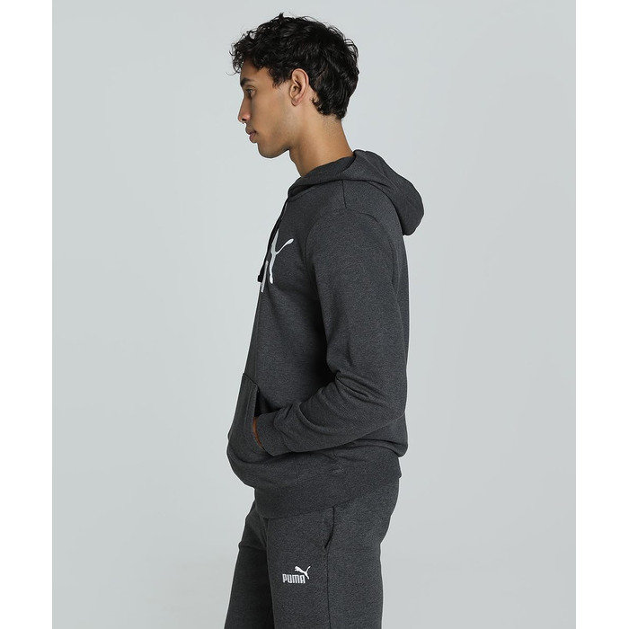Чоловічий худі Puma ESS No. 1 Logo з капюшоном, темно-сірий меланж, розмір XXL