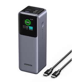 Power Bank UGREEN Nexode 25000mAh 200W з 3 портами, цифровим дисплеєм, USB-C PD 3.1, сумісний з iPhone, Galaxy, MacBook, Dell