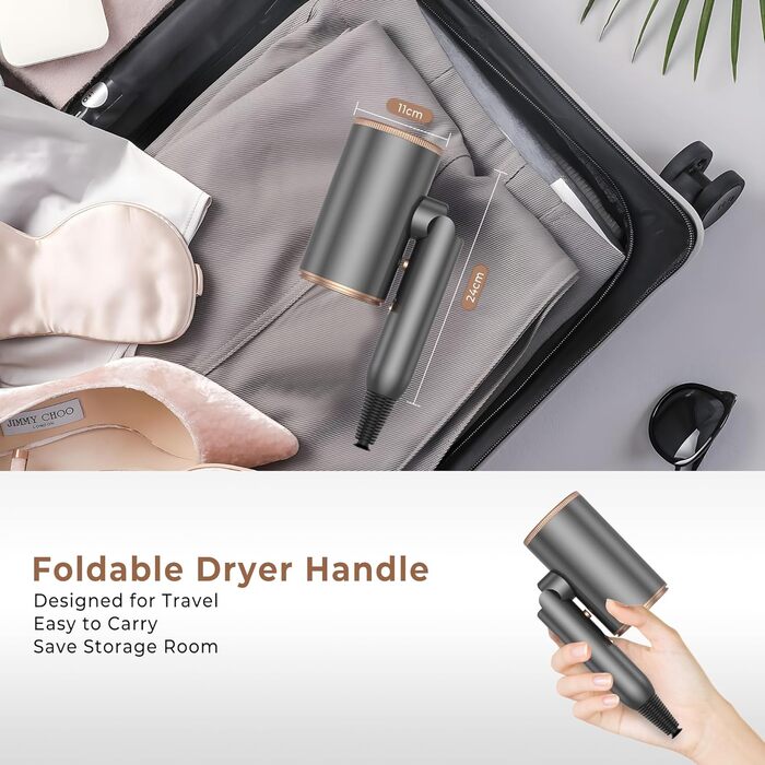 Airstyler 6 в 1: фен-щітка, локони, укладка волосся, іонізація, 1000W, білий, сірий/золотий