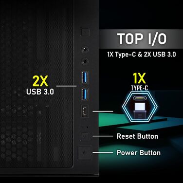 Корпус ПК BitFenix CETO Premium Edition Mid Tower (Чорний)