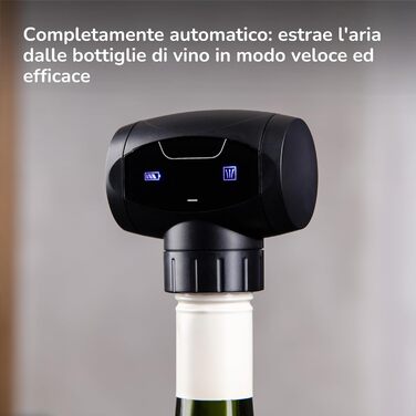Електричний вакуумний затвор для вина Haier Premium Collection I Збереження аромату до 7 днів I Вакуумна помпа для вина, надійний, простий у використанні I Стильний подарунок для поціновувачів вина