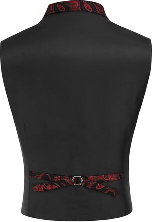 Чоловічий жилет Coofandy Paisley вікторіанський готичний стиль Стімпанк для смокінга з лацканами фіолетовий