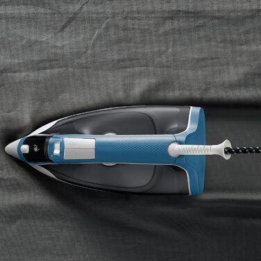 Праска Rowenta Effective 2 з подачею пари 30 г/хв, 2200 Вт, синій/сірий, Anti-Kalk, INOX-підошва, DX1531D1