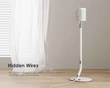 Підставка для колонок FITUEYES Design, металева, регульована по висоті, 2 шт, білий колір