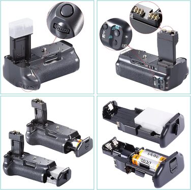 Запасний акумуляторний блок Neewer для Canon EOS 550D 600D 650D 700D Rebel T2i T3i T4i T5i з акумуляторами LP-E8 та USB-зарядним пристроєм