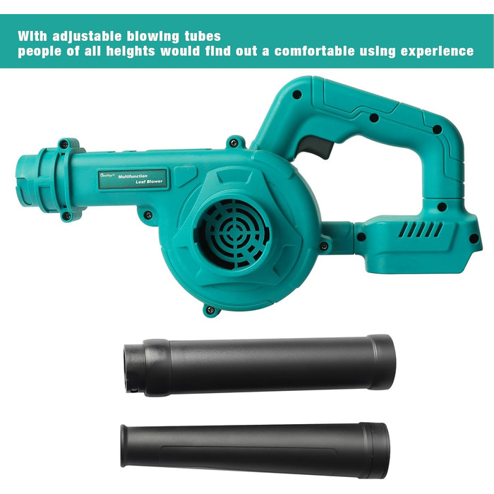 Акумуляторний повітродув Waitley для Makita 18V, 169 км/год, регулювання швидкості, без акумулятора і зарядки