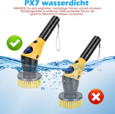 WADEO Electric Cleaning Brush, 17-in-1 Electric Cleaning Brush with Interchangeable Brush Heads and Adjustable Handle, Electric Scrub Brush for Bathroom, Kitchen, Car, Tiles, Floor