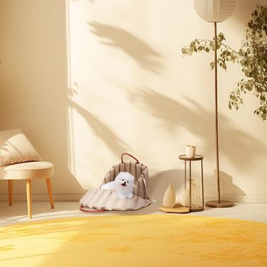 Автомобільний крісло-підвищення для собак, велике (55x42x42 см), світло-хакі. З безпечним ременем.