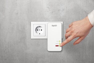Набір FRITZ!Powerline 1260/1220 WLAN: точка доступу Wi-Fi, для медіа та NAS, 1200 Мбіт/с
