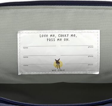 Дитячий рюкзак LÄSSIG з нагрудним ременем, 12 літрів, водонепроникний, Rolltop, зелено-блакитний (темно-синій)