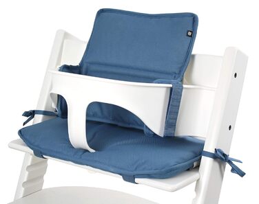 Подушка Tinydo® для стільчика Stokke Tripp Trapp, темно-синя, сидіння з XXL-амортизацією, протиковзна, аксесуар для дитячого стільчика