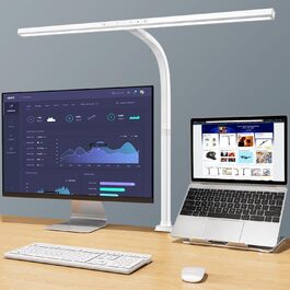 LED лампа для столу EppieBasic з регулюванням яскравості, 24W, для офісу та дому, захист очей, 6 кольорів, авто-диммування