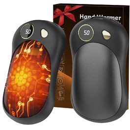 Електричні грілки для рук, 2 шт. 10000mAh з USB-C, цифровим дисплеєм, 3 режими нагріву, багаторазові для зими, подорожей та активного відпочинку