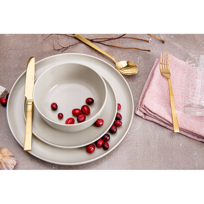 Обідній сервіз VictO Konsimo, набір тарілок на 6 осіб, 18 предметів