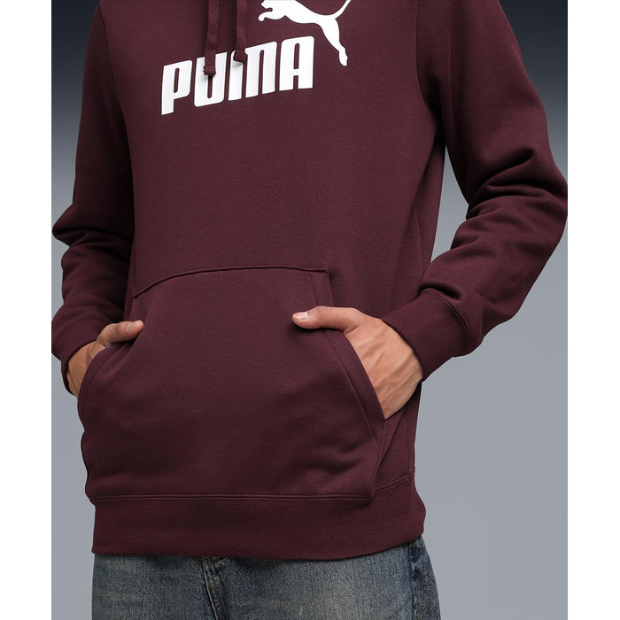 Чоловічий худі PUMA Essentials No. 1 Logo Hoodie з логотипом на спині, червоний, розмір L