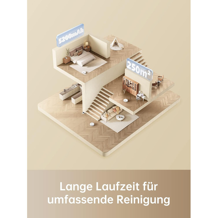 Робот-пилосос Dreame D9 Max з функцією миття, 4000Pa, LDS-навігація, 150 хв роботи, карти для різних поверхонь, ідеальний для килимів, твердих підлог та шерсті тварин, керування через додаток