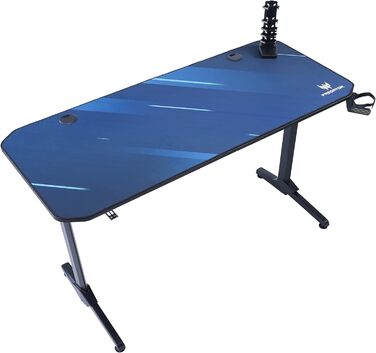 Ігровий стіл Acer Predator 140x60 см з килимком, підставкою для геймпадів, кабель-менеджментом, тримачем для навушників і напоїв
