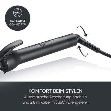 Випрямляч для волосся Severin HG 0622 Mattschwarz: керамічне покриття, іонізація, 130-230°C