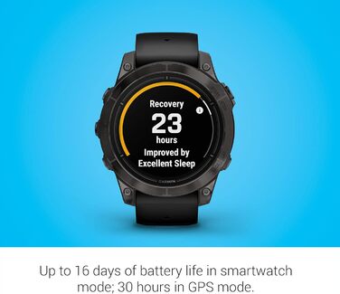 Розумний годинник Garmin epix Pro (Gen 2) Sapphire Edition 51 мм: преміум-функції та технології, вбудований ліхтарик, матеріал - сапфірове скло