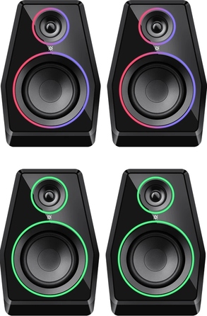 Колонки Defender SOLAR 10 2.0 10 Вт Bluetooth, USB, RGB-підсвітка