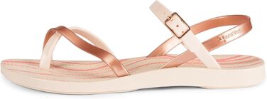 Босоніжки жіночі Ipanema Fashion Sand Viii T-Spangen, бежеві металік-рожеві, 37 EU