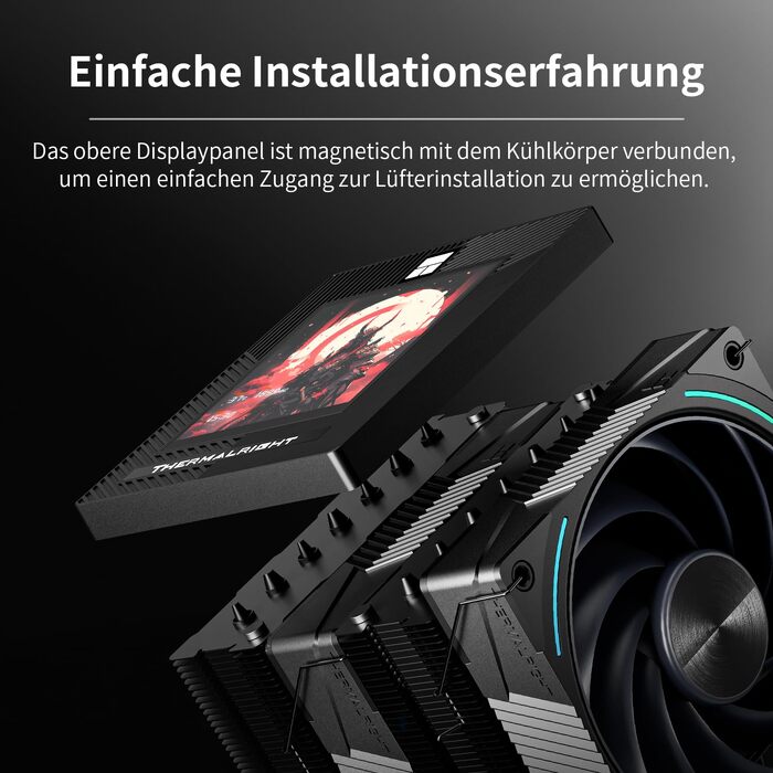 Кулер для процесора Thermalright Phantom Spirit 120 EVO, 7 теплових трубок, 2 PWM вентилятори, 2150 RPM, сумісність з AMD AM4/AM5 та Intel LGA 115X/1200/1700/1851/20XX, чорний