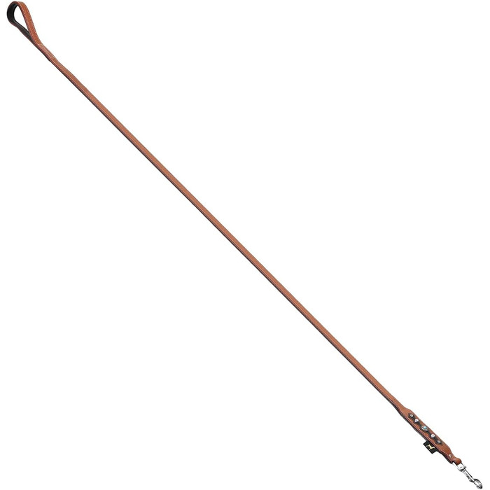 MICHUR Lakota Dog Lead, Leather, Flat Lead, Leather Lead Dog, MATCHES Lakota Collar, Brown, Leather Size (approx.) 150x2.5cm