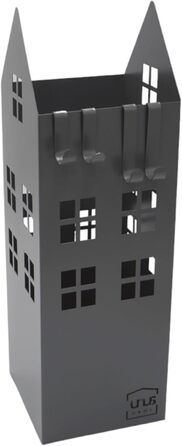 Стійка для парасоль з піддоном для води UNUS, 4 гачки, 16x16x49 см (Сірий, для дому)