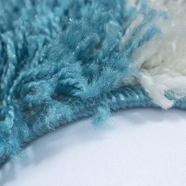 Килим HomebyHome Шэггі 200x300 см для вітальні - м'який, пухнастий, довга стрічка, для спальні, кухні, прихожої, турецький килим