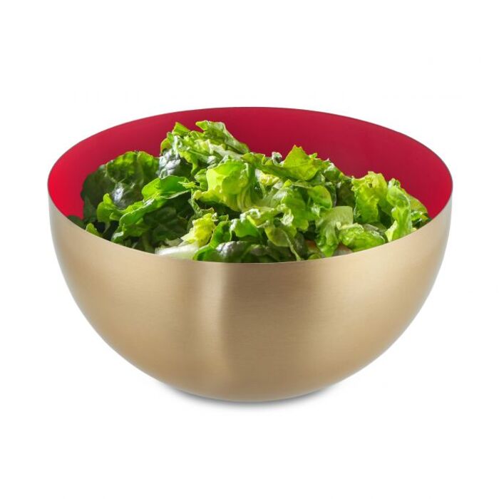 Relaxdays Two-tone stainless steel salad bowl