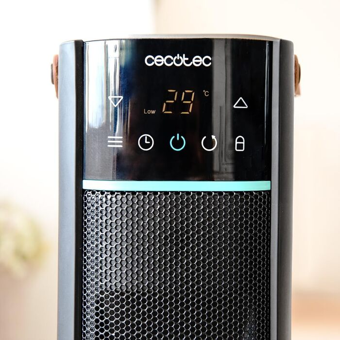 Керамічний обігрівач Cecotec ReadyWarm 2000 Max: поворотний дизайн, 2000 Вт, 3 режими, термостат, безпека, пульт ДК