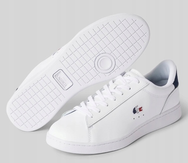 Кросівки Lacoste Carnaby Set 748SMA0111407 білі шкіряні класичні, розмір 43