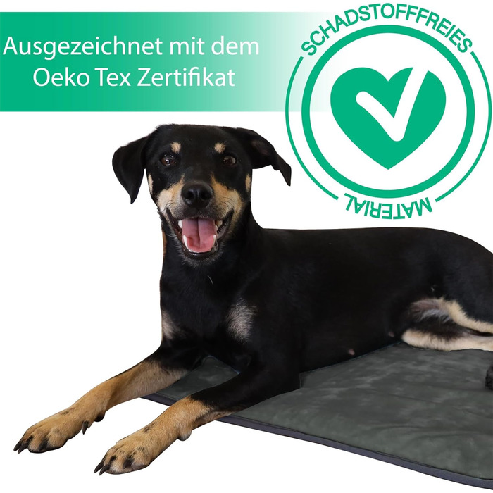 М'яка підстилка для собак Normani - килимок для тварин з екологічного матеріалу, 40x50 см, 60x80 см, 70x100 см (Антрацит)