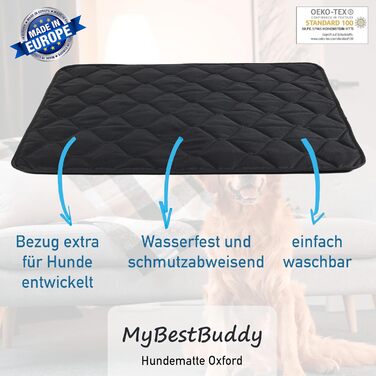 Килимок для собак Oxford, 90x70 см, водовідштовхуючий, для вулиці, легко миється, підходить для великих собак