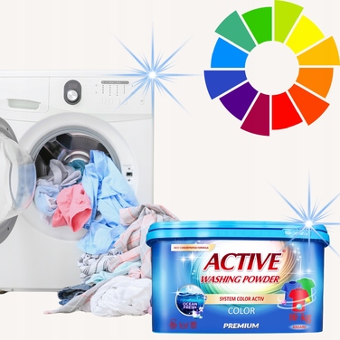 Пральний порошок Active Color для кольорових речей, 10 кг