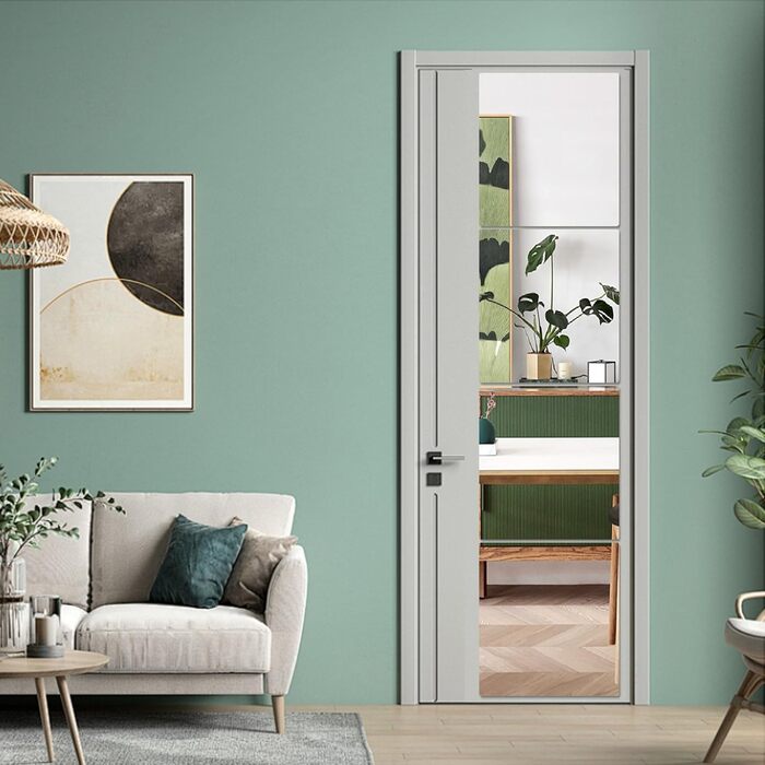 3 самоклеючі дзеркальні наклейки на плитку, 40 x 30 см, гнучка дзеркальна плівка, акриловий дзеркало для стін, дверей, ванних кімнат та шаф, 3 шт. 30*40 см