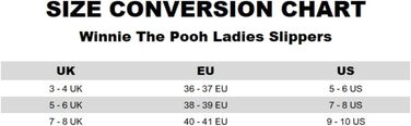 Жіночі домашні тапочки Disney Вінні-Пух | Теплі тапочки-пантолетки з ведмедиком Пух в жовтому кольорі | З вишитим обличчям персонажа для дорослих та підлітків 36/37 EU