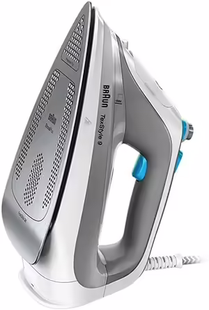 Braun TexStyle 9 Steam Iron SI 9270WH - Iron with Freeglide 3D sole, vertical steam, 3100 watts, white