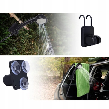 Водонепроникний туристичний душ IPX7 з акумулятором, LED-екраном та шлангом 2м